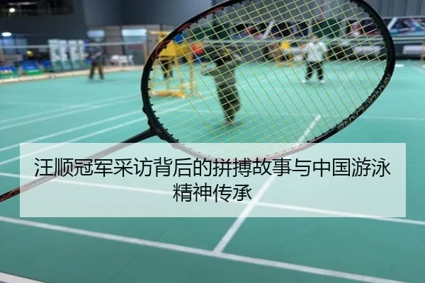 汪顺冠军采访背后的拼搏故事与中国游泳精神传承